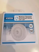 Status Motion Sensor Rechargeable Round LED Light Automatic Or Manual 