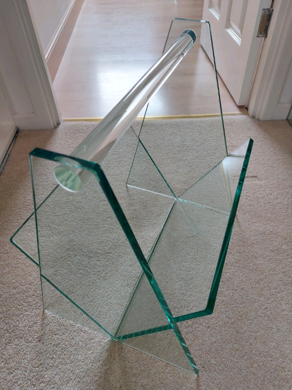 image for Glass magazine rack 