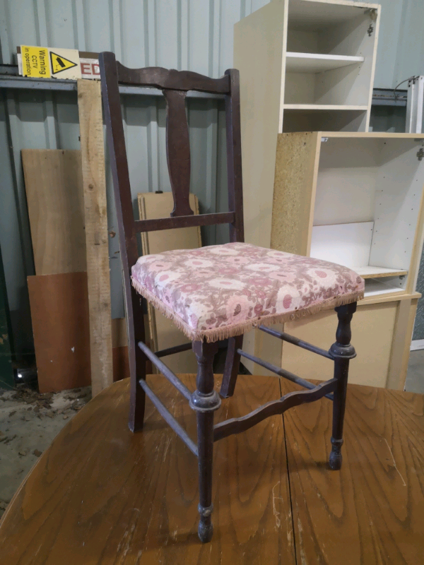image for Solid wood bedroom chair