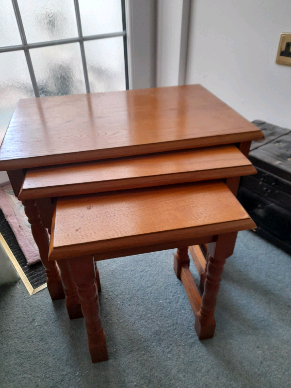 Three Teak Small Tables