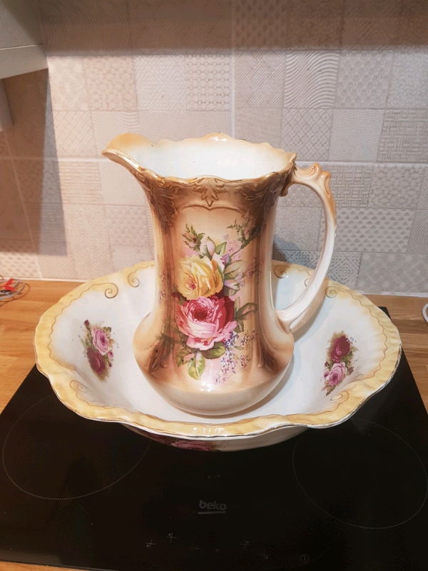 Victorian  wash bowl and jug