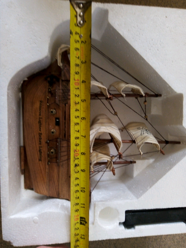Model wooden ship boat rare! 12inch 