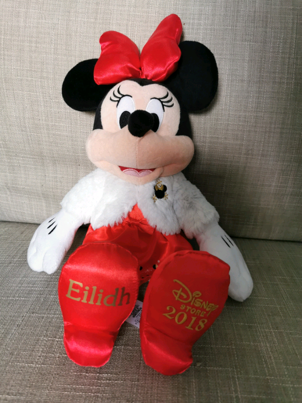image for Disney Christmas Minnie Mouse personalised Eilidh 2018 soft toy