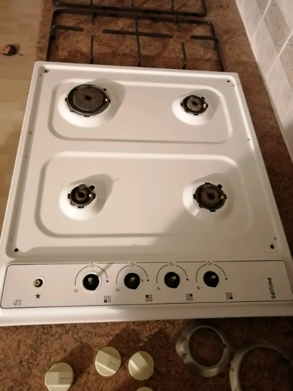 White cooker hob