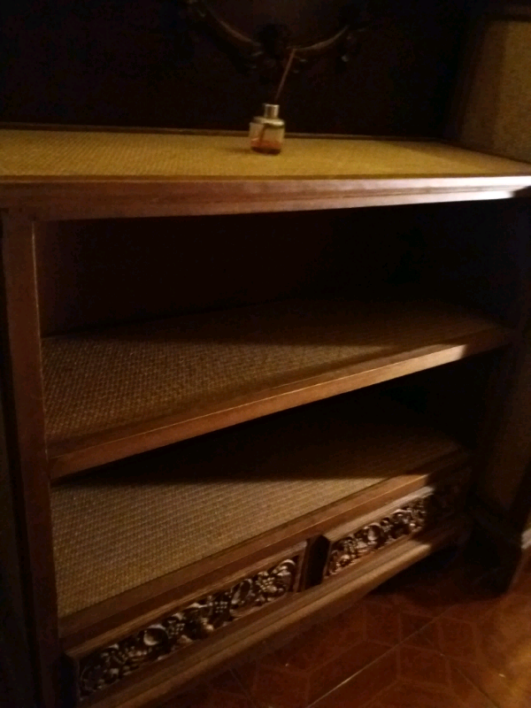 image for Book case made of rattan wood and teak