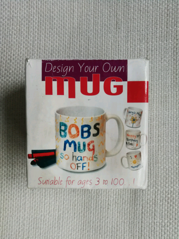image for Design colour your own mug (paint and microwave)
