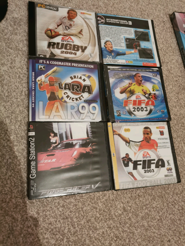 PC games x 5 & 1 x PlayStation 2 game. Its 50p for the lot. 