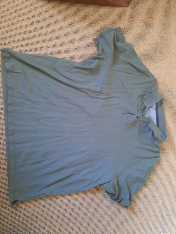 image for M&S XL kharki polo top. Worn 1-2 times.