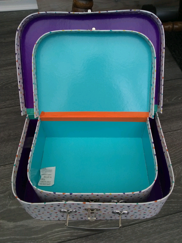 2 children's storage carry case