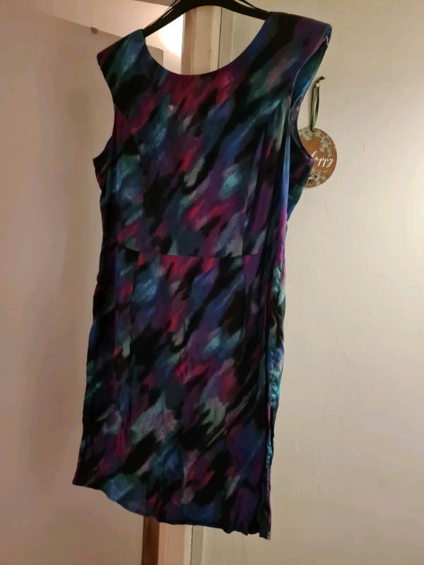 image for Ladies multi print dress size 18 new with tags