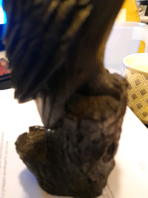 Black wooden Owl 0rnament/ Paper Weight £6 +..P&p