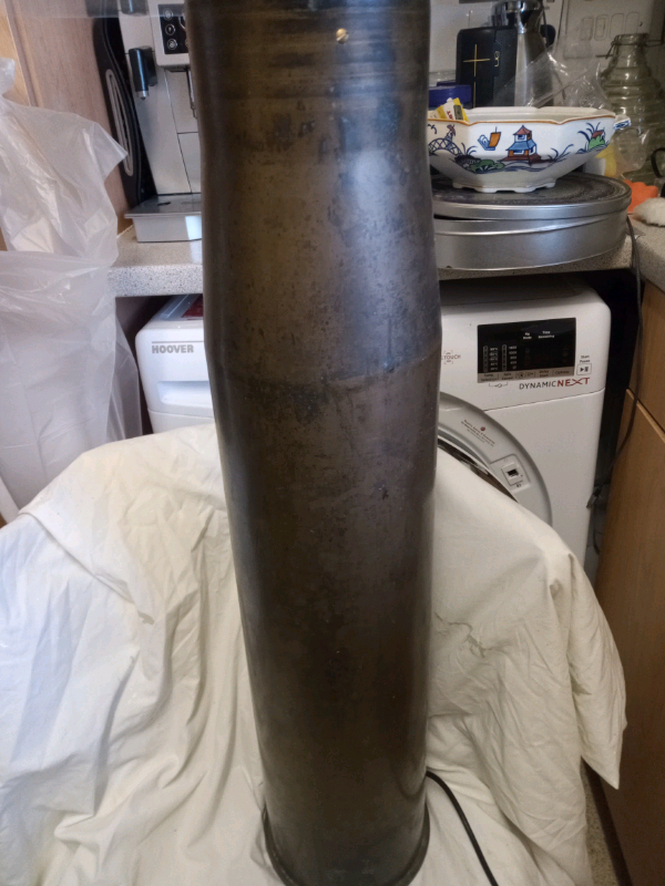 Large Military Shell Lamp Table Man Cave 