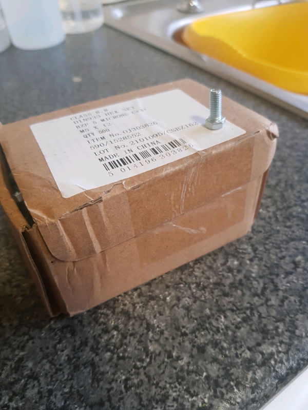 M5 x12 stainless hex bolts. Box of 500. New. £30 can deliver 