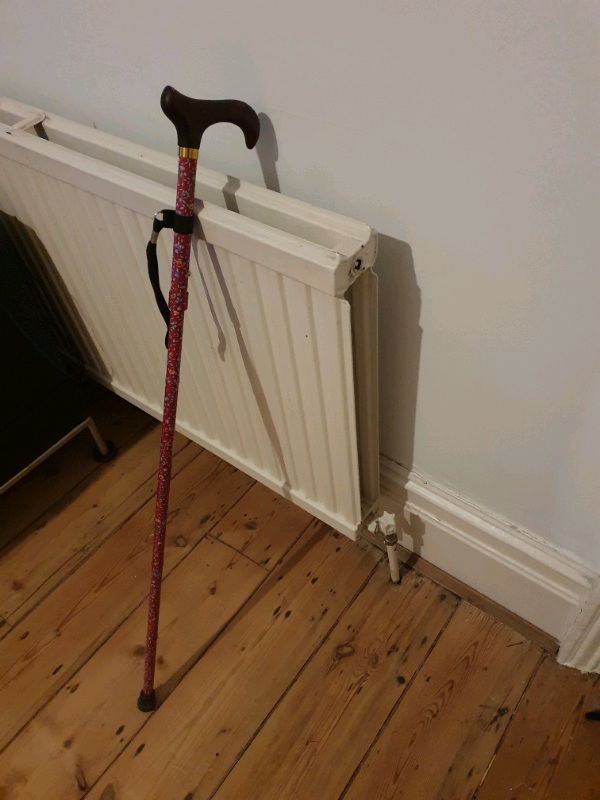 image for Foldable walking Cane with floral design