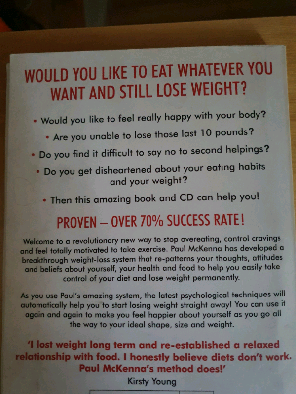 How to Lose Weight by PaulMcKenna: Book & CD