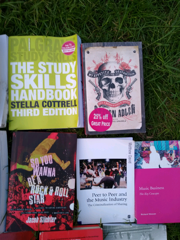 University books. Music Industry Management course