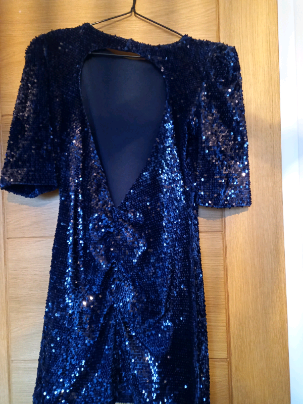 image for NAVY SEQUIN DRESS