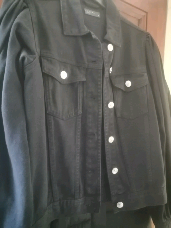 Women's black denim jacket 
