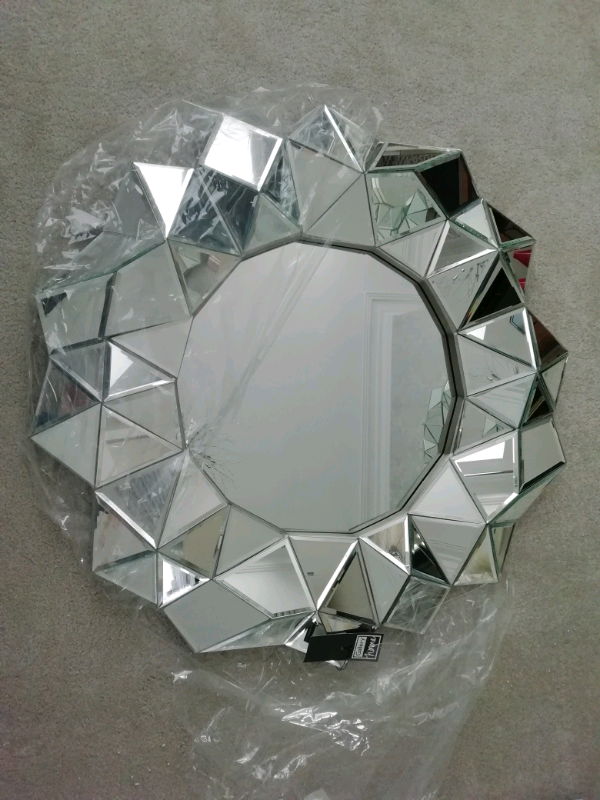 image for New and boxed Gallery Direct Aura wall Mirror - sunburst multi facet