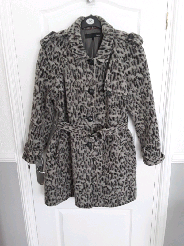 image for Next women's sz20 grey mottled patterned coat ( Peterlee)