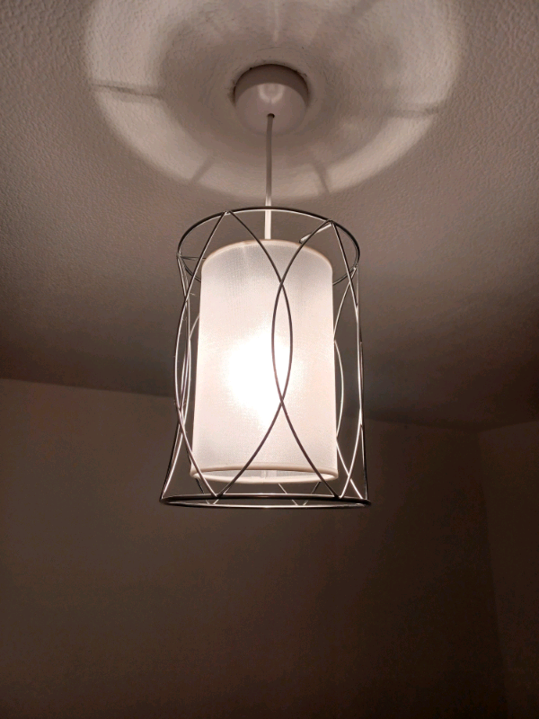 image for Carmen Deco Chrome ceiling shade £5