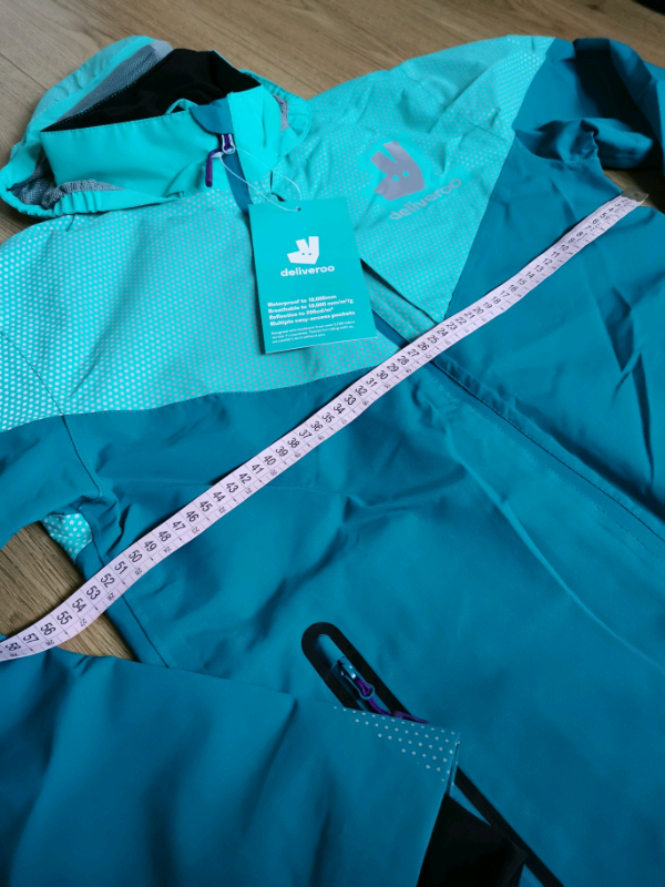 Deliveroo Waterproof Coat - New With Tags, Size Small