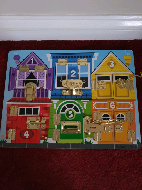 Mellisa and doug latch board, as new, cost £20