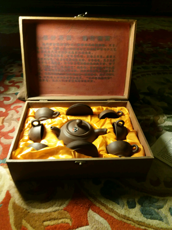 Collectable kids clay tea set.