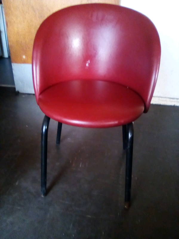 image for Red leather chair 