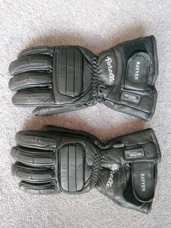 Porelle Rayven leather motorcycle gloves