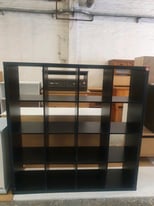 Black/brown 16 Shelves Kallax Cube 