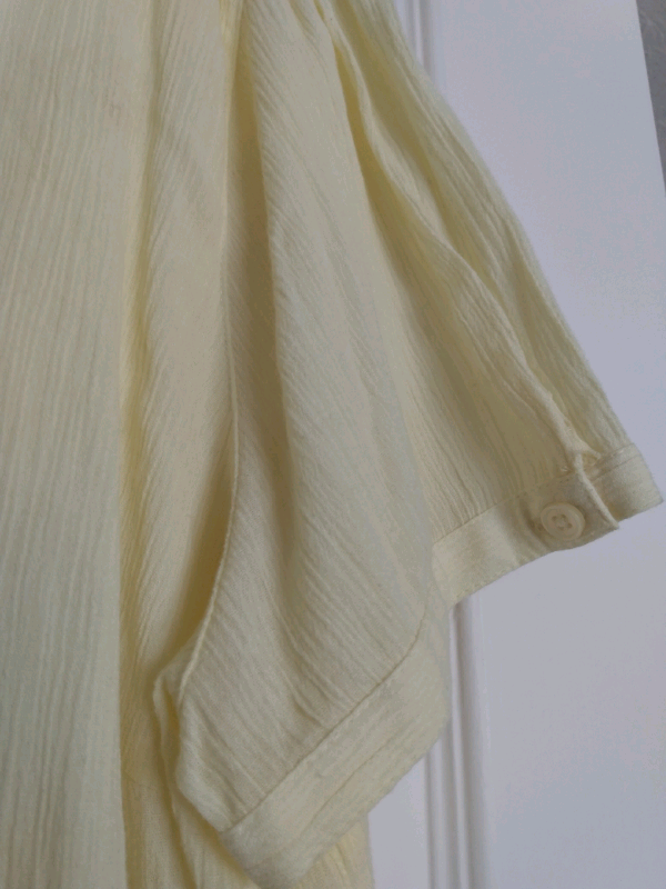 Ladies cotton blouse from M&S. Size 16. Yellow