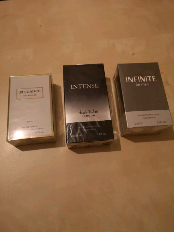 3 bottles of 100ml (all brand new sealed) fragrances. 