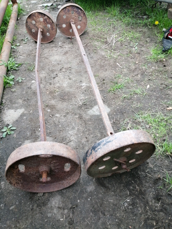 image for Cast iron wheels and axles