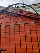 WROUGHT IRON ALLEY GATE 