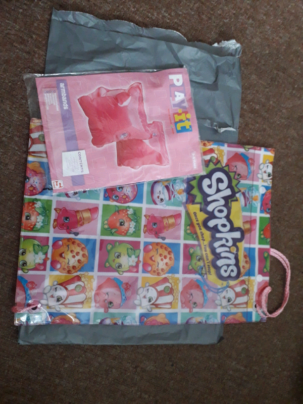 image for Shopkins swimming bag and arm bands new