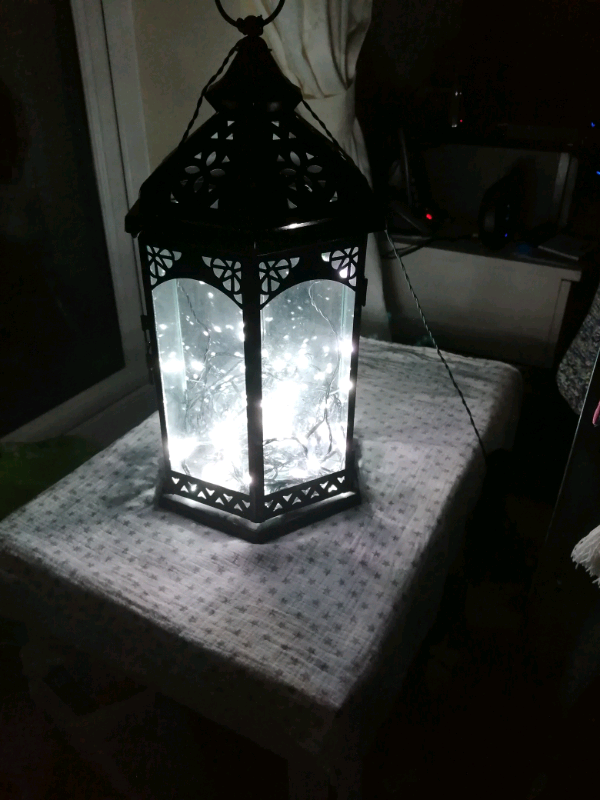 image for Black hexagonal decorative Lantern