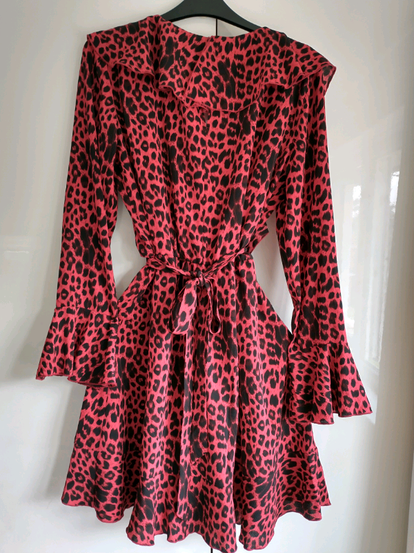 image for Lipsy red / black leopard print dress