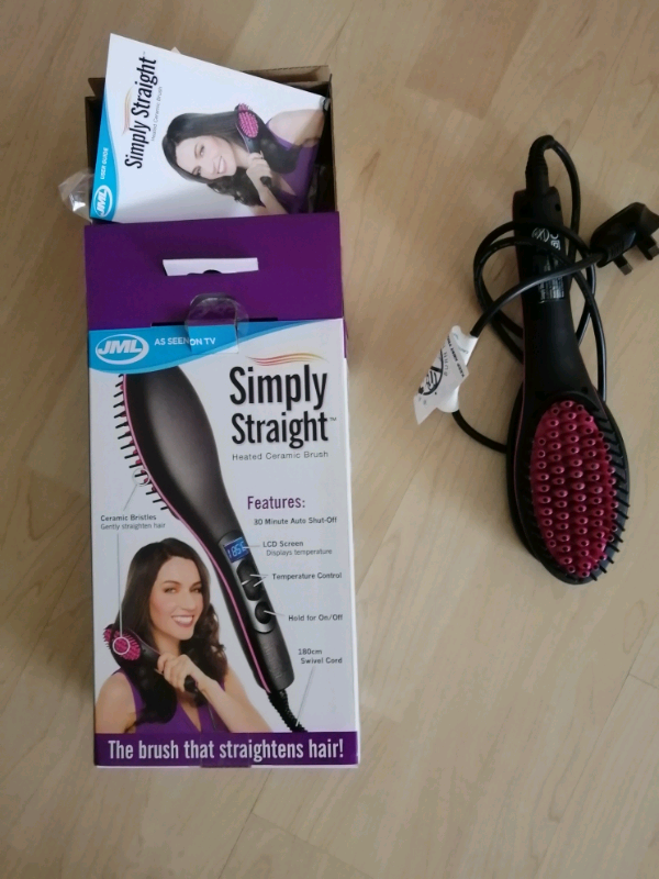 Jml simply straight heated ceramic brush online