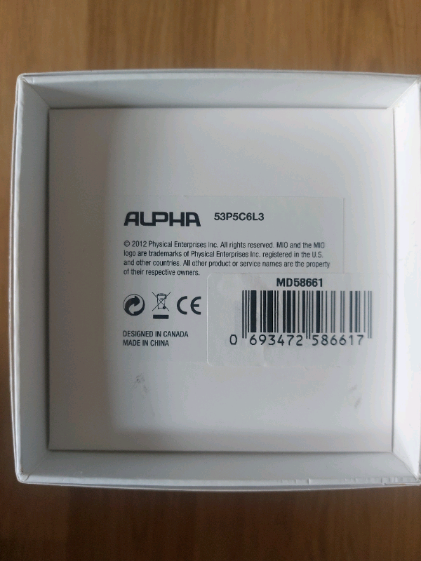 Original Alpha Mio Wrist Heart Rate Monitor / Fitness Tracker watch 