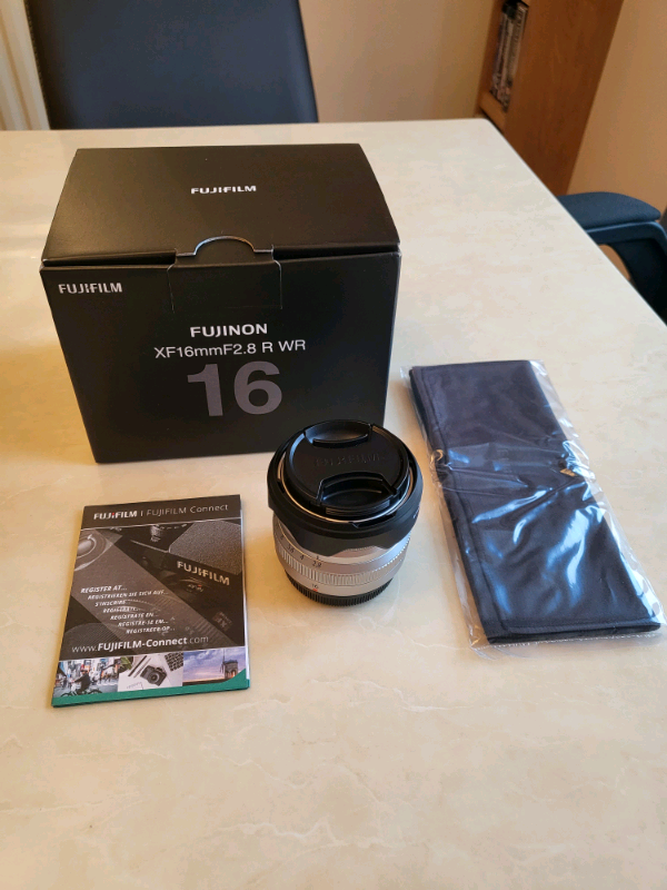 Fuji Fujifilm lens XF16mm f2.8 R WR silver for sale