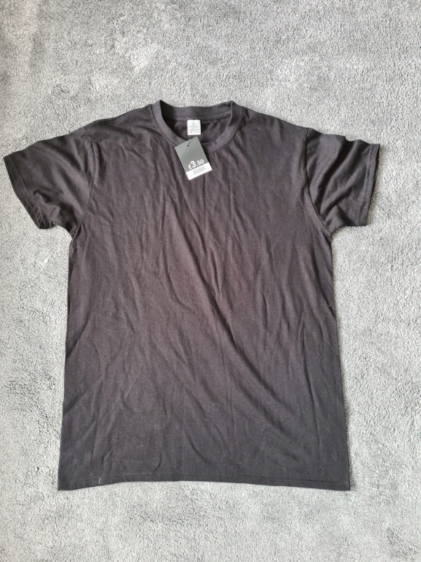 image for Mens black t shirt new with tags size medium 