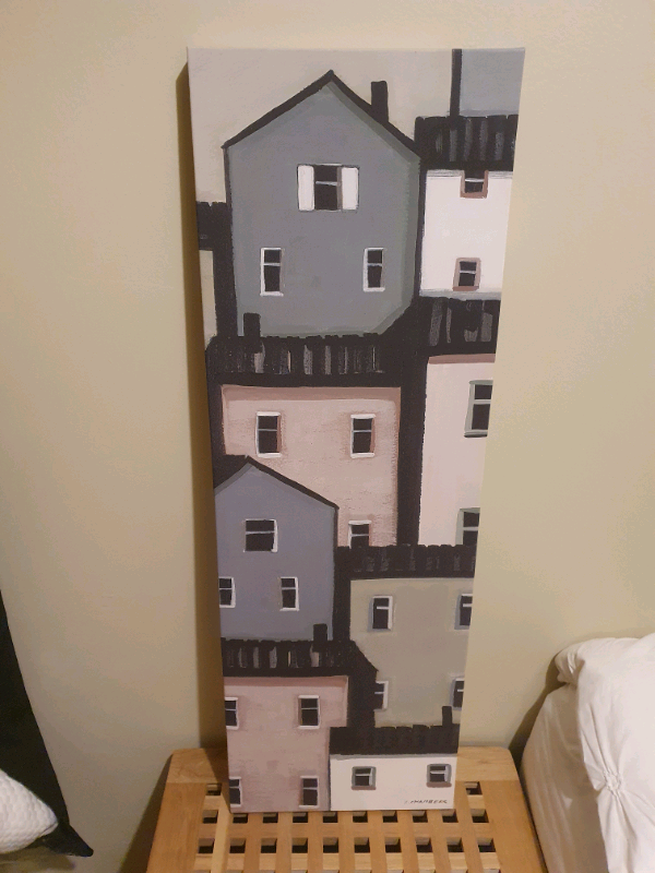 image for cottages on the hill wrapped canvas, from homesense 