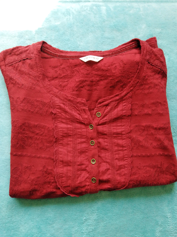 M&S Indigo top, Size 12