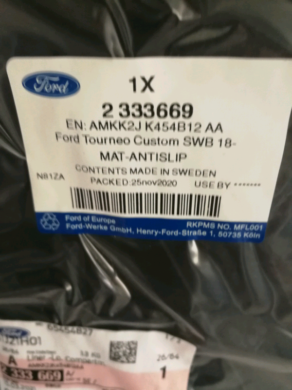 Ford tourneo anti slip mat genuine ford