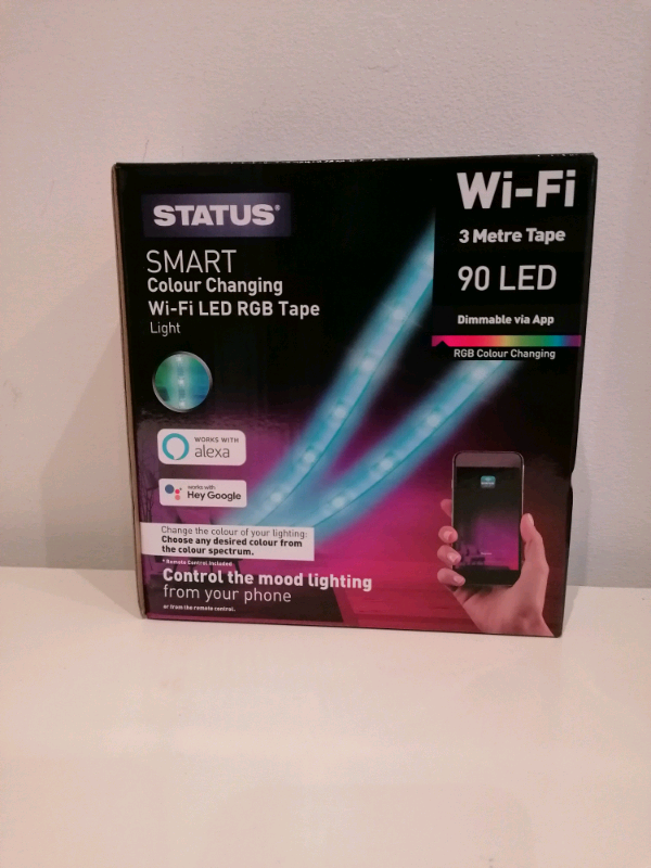 image for Smart Colour Changing USB LED RGB Tape Lights Works With Alexa New 