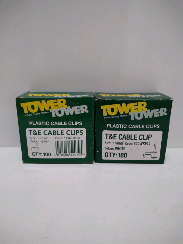 200 Tower 1.5mm cable clips 