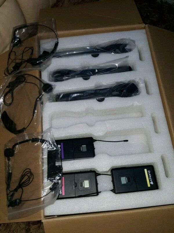  Chord HU6 6 Way UHF Wireless Microphone System