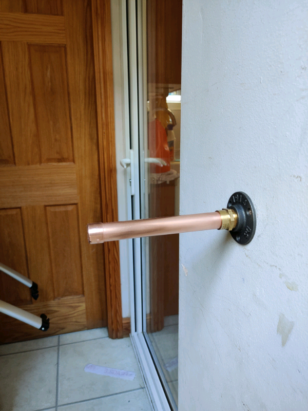 Industrial Designed Single Prong Copper Pipe Shelf Brackets 