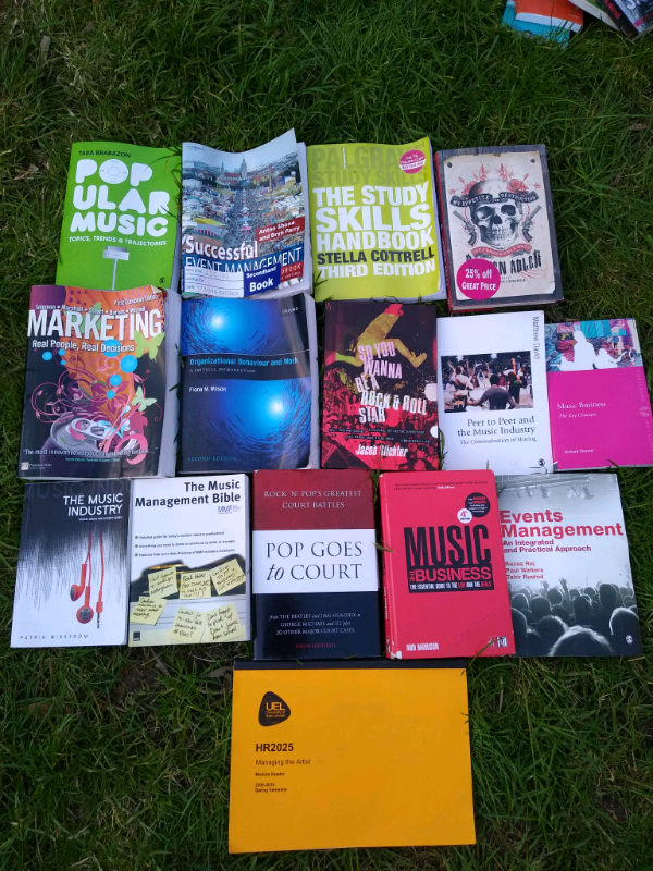 image for University books. Music Industry Management course